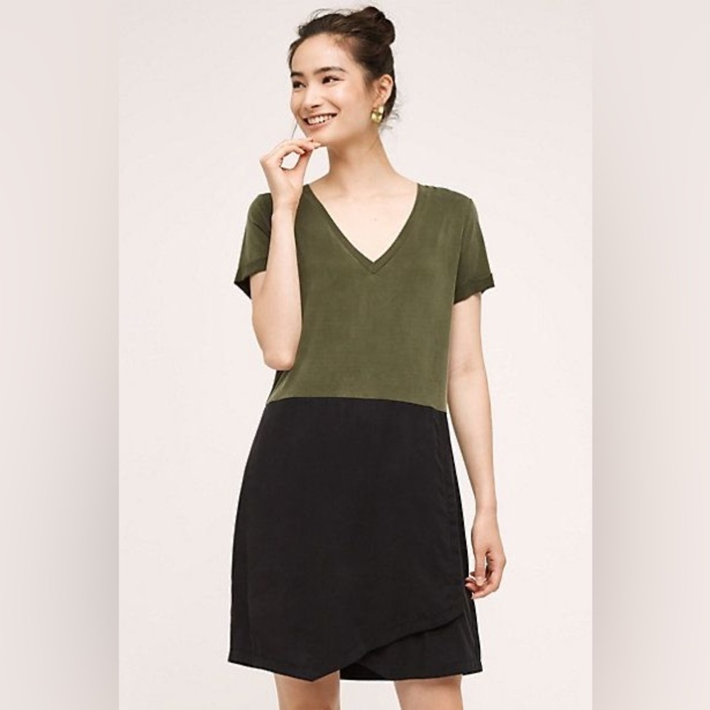Anthropologie Dolan Left Coast Collection Colorblock Horizon Shift Dress EUC M